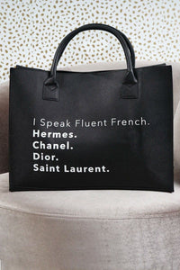 I Speak Fluent French Shoulder Bag