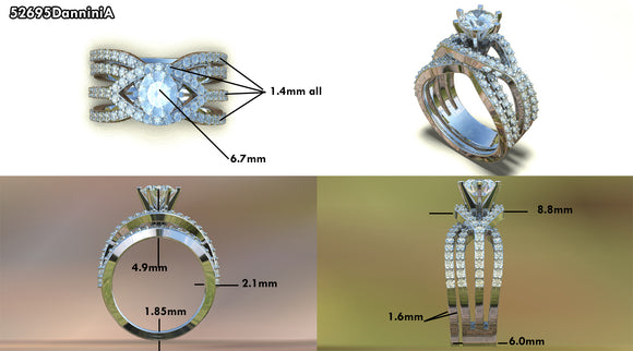 Chris Cross Wedding Band