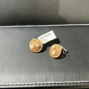 Rose Gold Wire Diamond Cufflinks