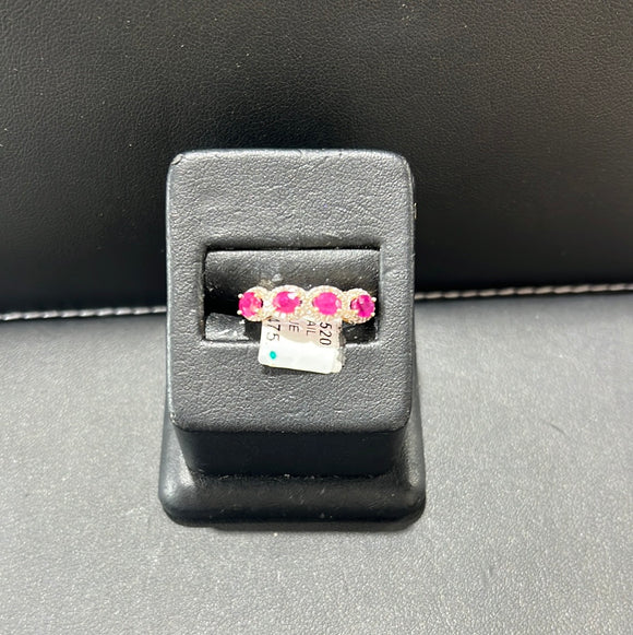 Ruby and Diamond ring .25tw