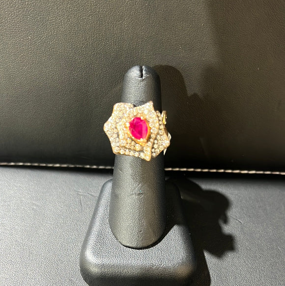 Victoria Rose Ruby Ring